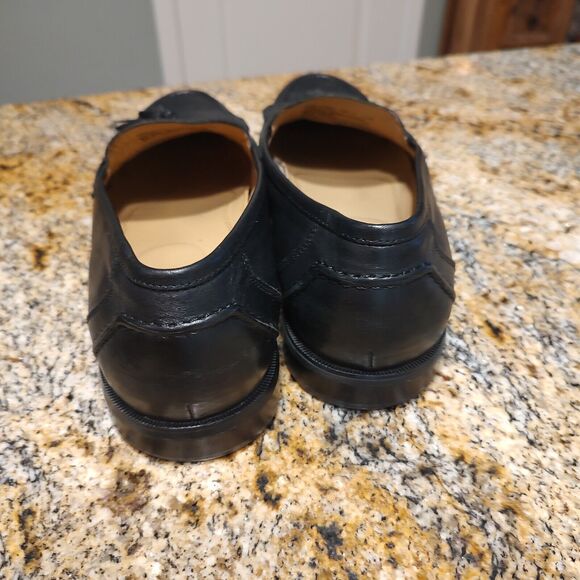 Chaps Men's Black Leather Kiltie Tassel Slip On Loafer Shoes 096-8104 Size 10M - Picture 10 of 12